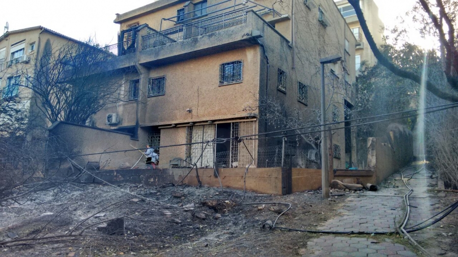 חיפה אחרי השריפה - בית ברחוב איינשטיין