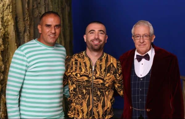 גידי גוב, עומר אדם ואלון מזרחי המשתפים פעולה בפרסומת החדשה לבזק. צילום: גבע טלמור