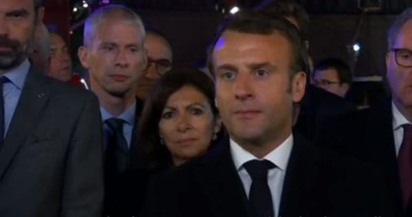 סוף הקדנציה? מקרון אתמול במסר לאומה. צילום מסך יוטיוב