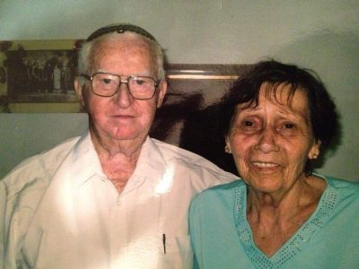 שושנה ודוד בלכטובסקי, סבא וסבתא שלי. צילום ביתי